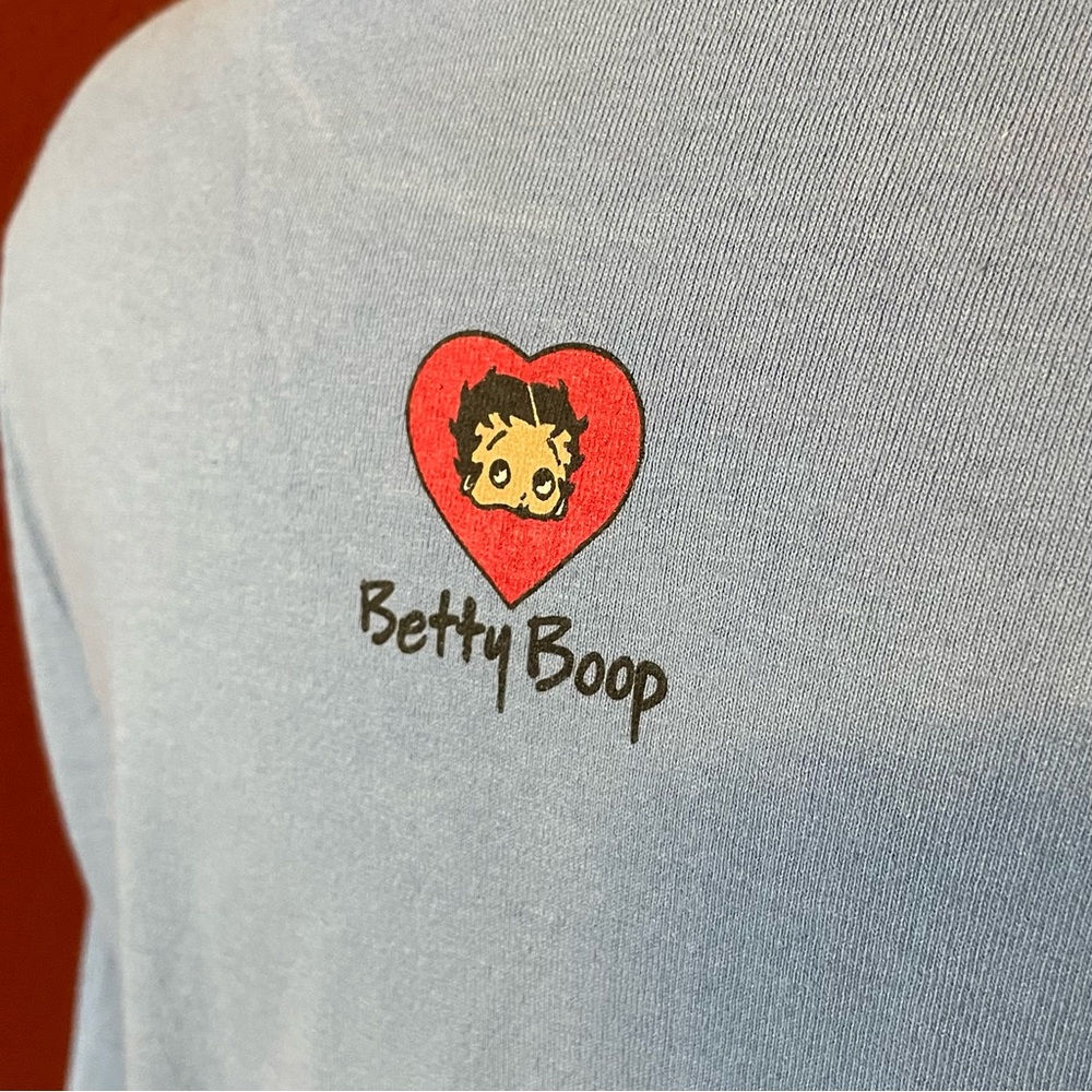 Betty Boop Men’s Blue “Got Silk” Portrait Mazatlán México Short Sleeve Tee Shirt - Picture 5 of 6